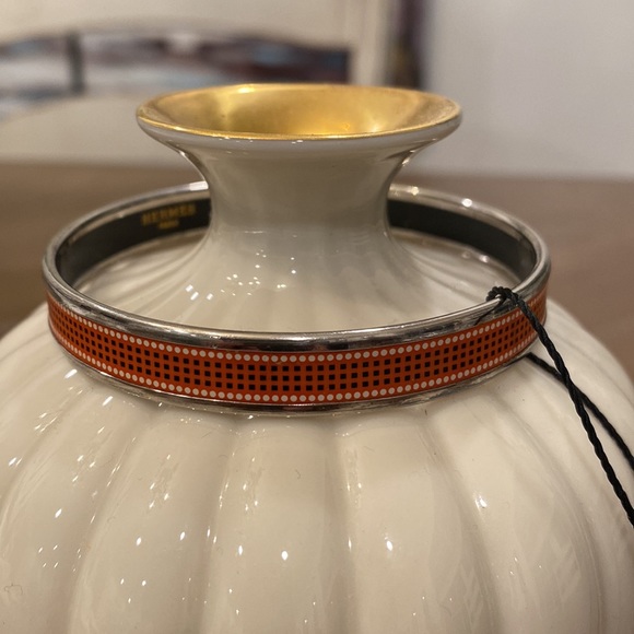 Authentic Hermes Narrow Enamel Bangle Bracelet - Picture 3 of 11